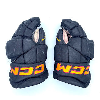 Gants de hockey CCM HGJSPP Pro Stock d'occasion (noir/or/marron) n° 3